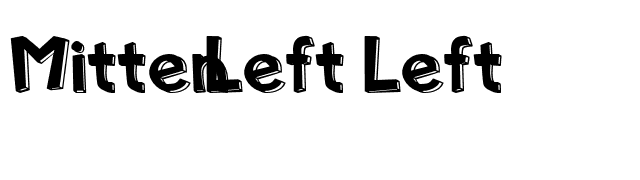 MittenLeft Left font preview