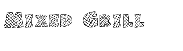 Mixed Grill font preview