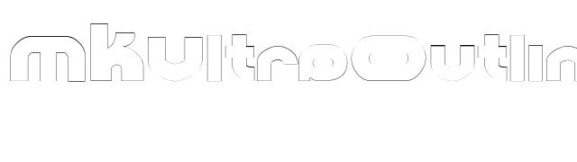 MKUltraOutline font preview