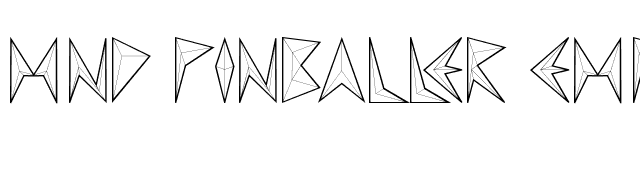 MND Pinballer empty font preview