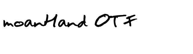 moanHand OTF font preview