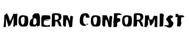 Modern Conformist font preview