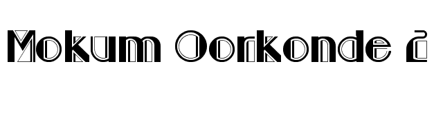 Mokum Oorkonde 2 font preview