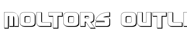 Moltors Outline font preview