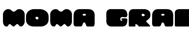 Moma Grape font preview