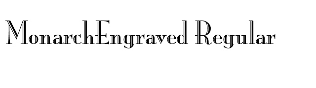 MonarchEngraved Regular font preview