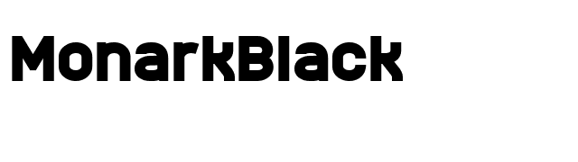 MonarkBlack font preview