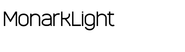 MonarkLight font preview