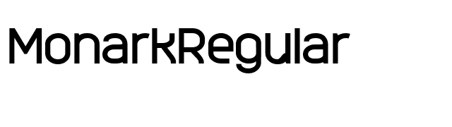 MonarkRegular font preview