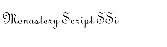 Monastery Script SSi font preview