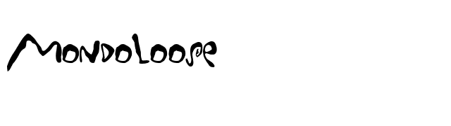 MondoLoose font preview