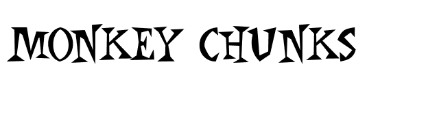 Monkey Chunks font preview