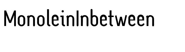 MonoleinInbetween font preview