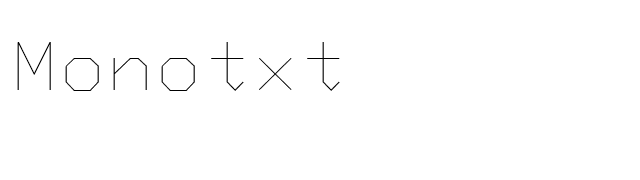 Monotxt font preview