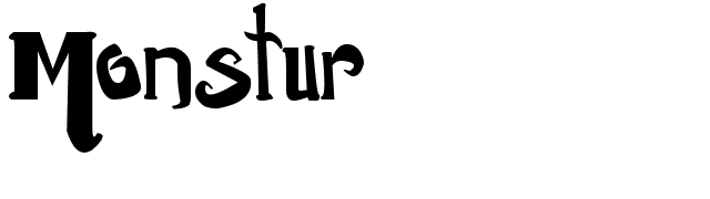 Monstur font preview