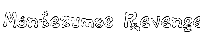 Montezumas Revenge font preview