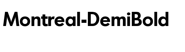 Montreal-DemiBold font preview