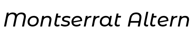 Montserrat Alternates Medium Italic font preview