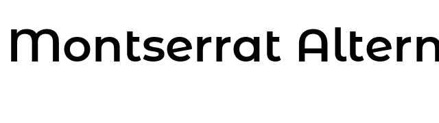 Montserrat Alternates SemiBold font preview