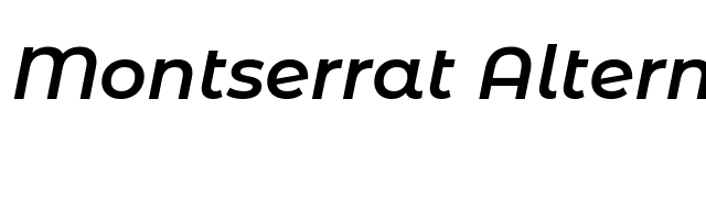 Montserrat Alternates SemiBold Italic font preview