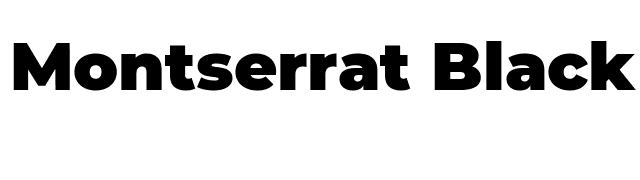 Montserrat Black font preview