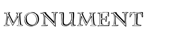 Monument font preview