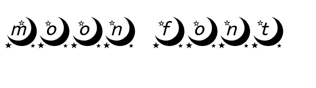 moon font font preview