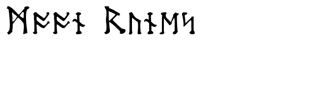 Moon Runes font preview