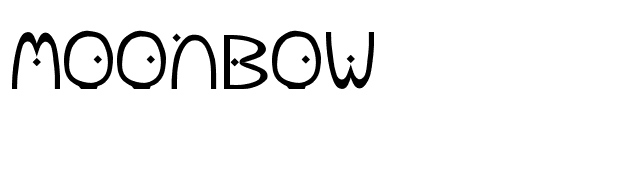 MoonBow font preview