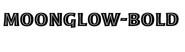 Moonglow-Bold font preview