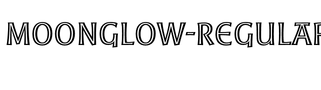 Moonglow-Regular font preview