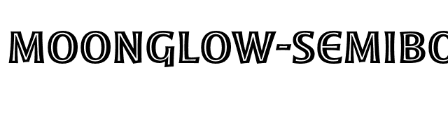 Moonglow-Semibold font preview