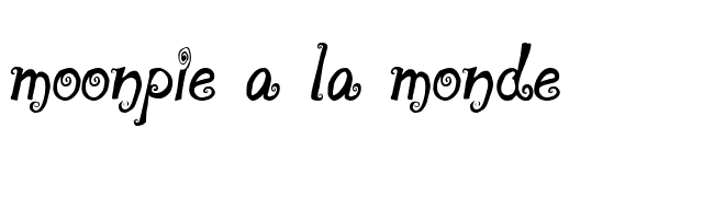 moonpie a la monde font preview