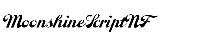 MoonshineScriptNF font preview