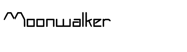 Moonwalker font preview