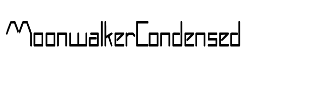 MoonwalkerCondensed font preview