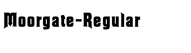 Moorgate-Regular font preview