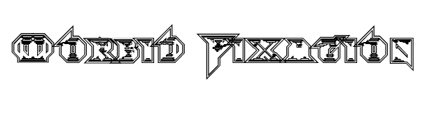 Morbid Fixation font preview