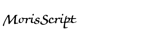 MorisScript font preview