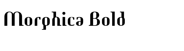 Morphica Bold font preview