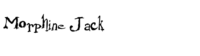 Morphine Jack font preview