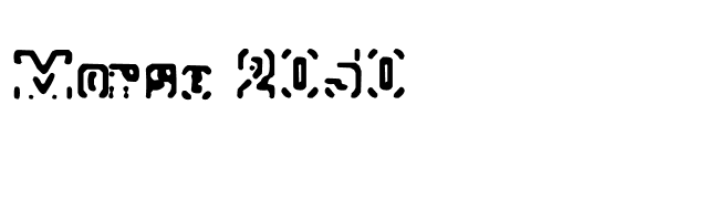 Morse 2050 font preview