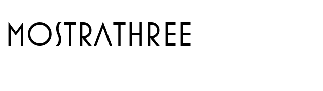 MostraThree font preview