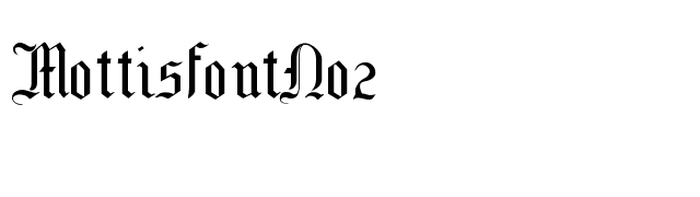 MottisfontNo2 font preview