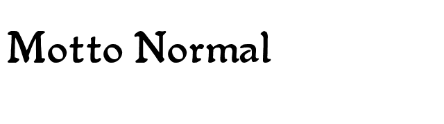 Motto Normal font preview