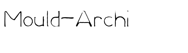 Mould-Archi font preview