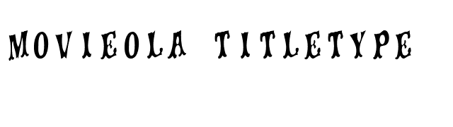movieola titletype font preview