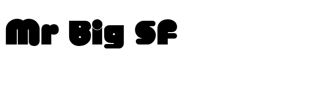 Mr Big SF font preview