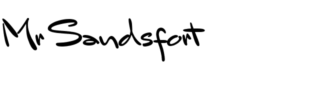 Mr Sandsfort font preview