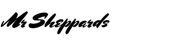 Mr Sheppards font preview